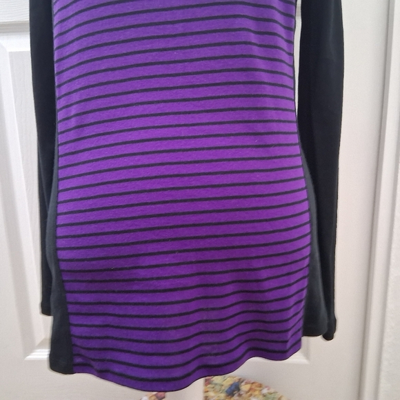NWT Lauren Ralph Lauren Long Sleeve Top With Stripes  Size L - Picture 3 of 16